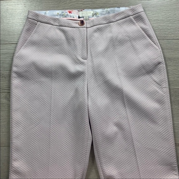 Ted Baker Illit Textured Knitted Trouser Pants Lilac - Picture 6 of 9